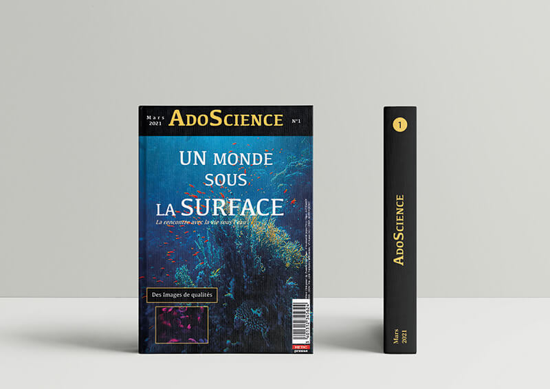 AdoScience mockup magazine