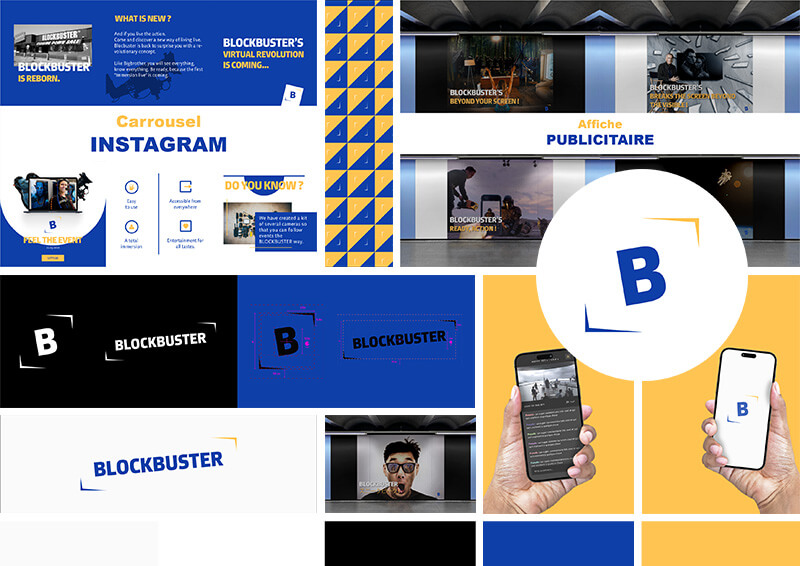 Blockbuster Mockup moodboard