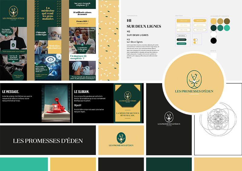 Les promesses d'Eden Mockup moodboard