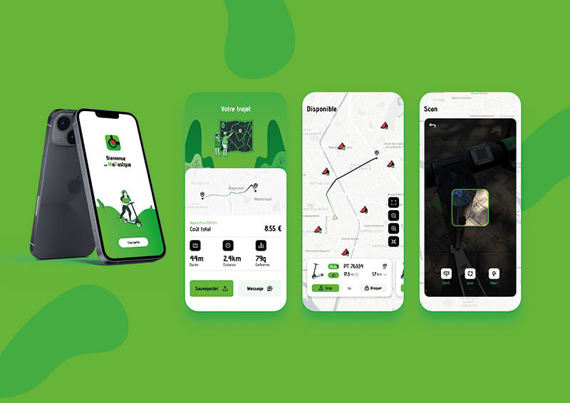 Map App Mockup moodboard
