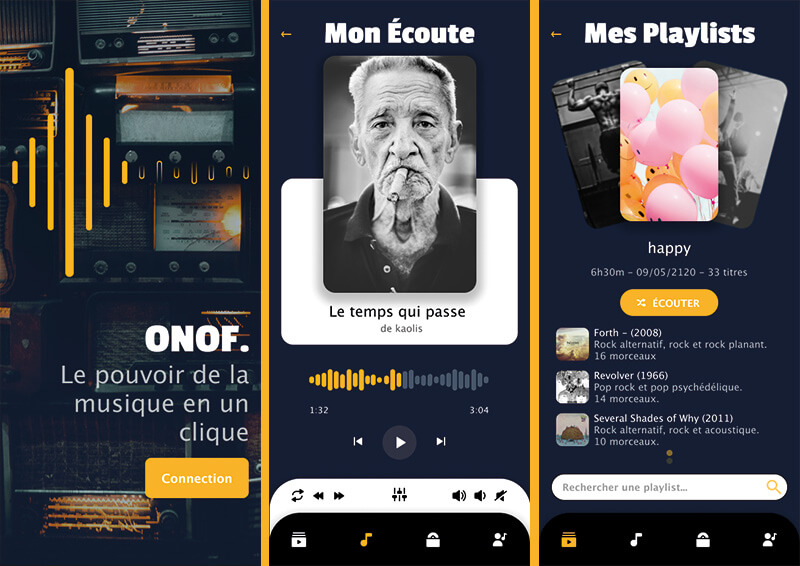Musique App Maquettes